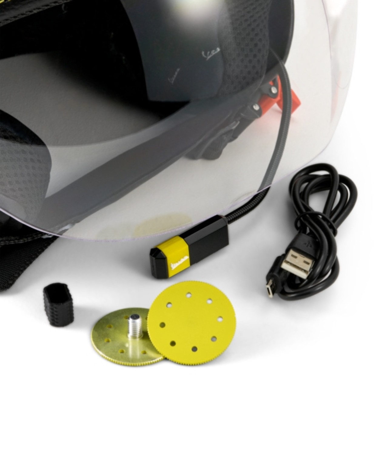 Casco integral Vespa Visor 4.0 Grigio Ottimista Mate - Bluetooth - L1