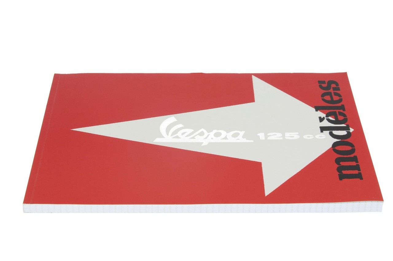 Bloc de notas Vespa DIN A4, flecha Vespa